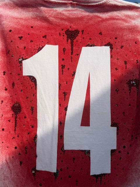 Camiseta de manga corta ''9+5=14''